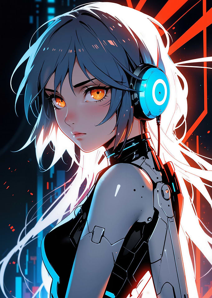 Cyberpunk Anime Girl