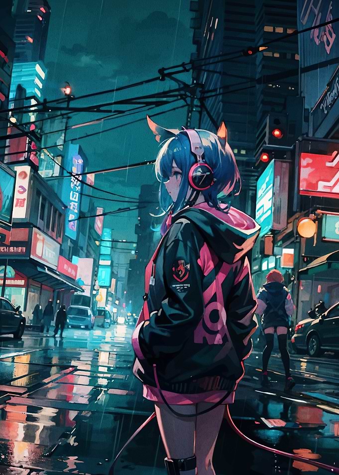 Cyberpunk Anime Girl