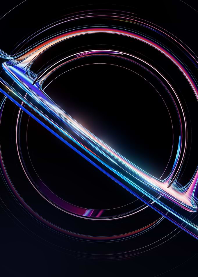 Abstract Neon Rings