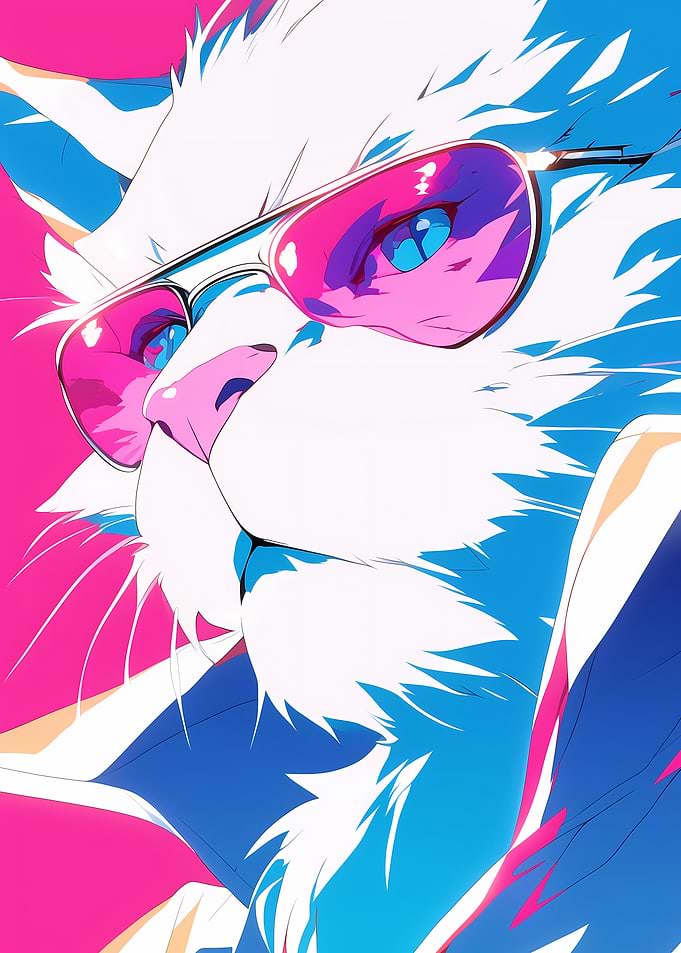 Cool Cat in Sunglasses