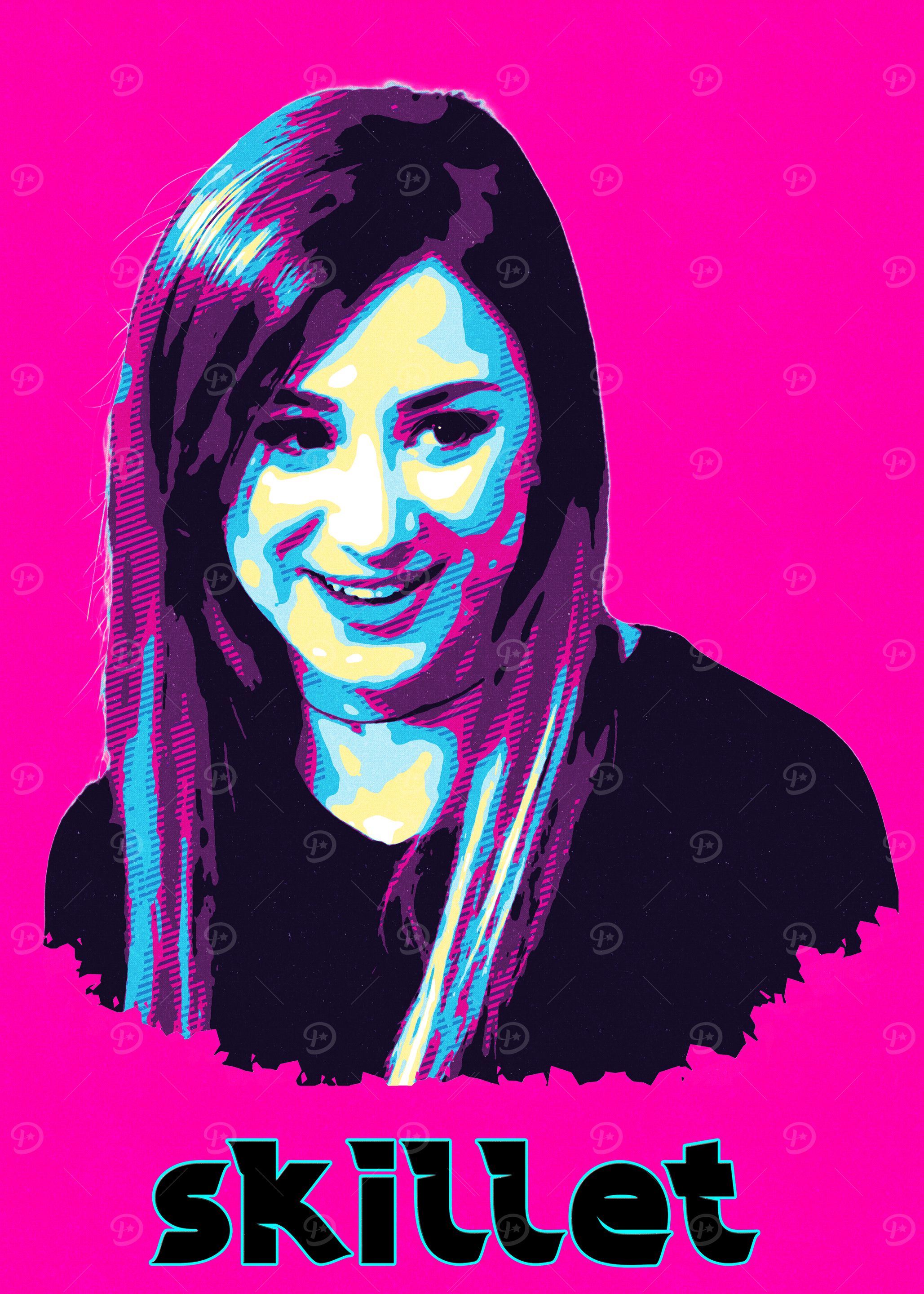 Skillet Band Pop Art