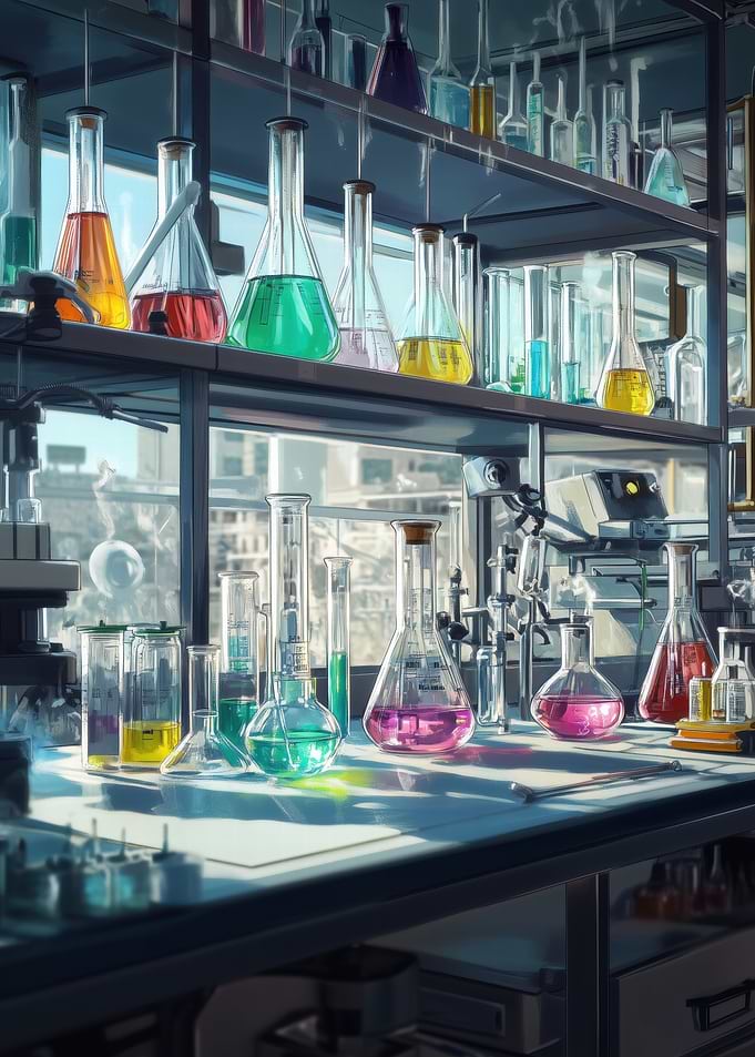 Chemistry Lab Illustration