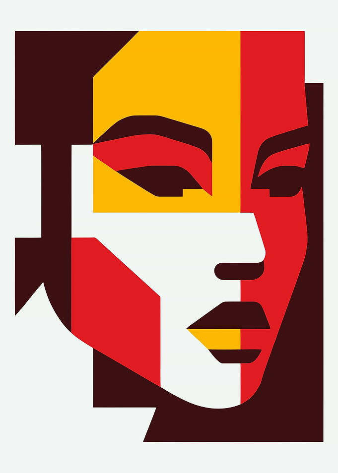 Abstract Face Art