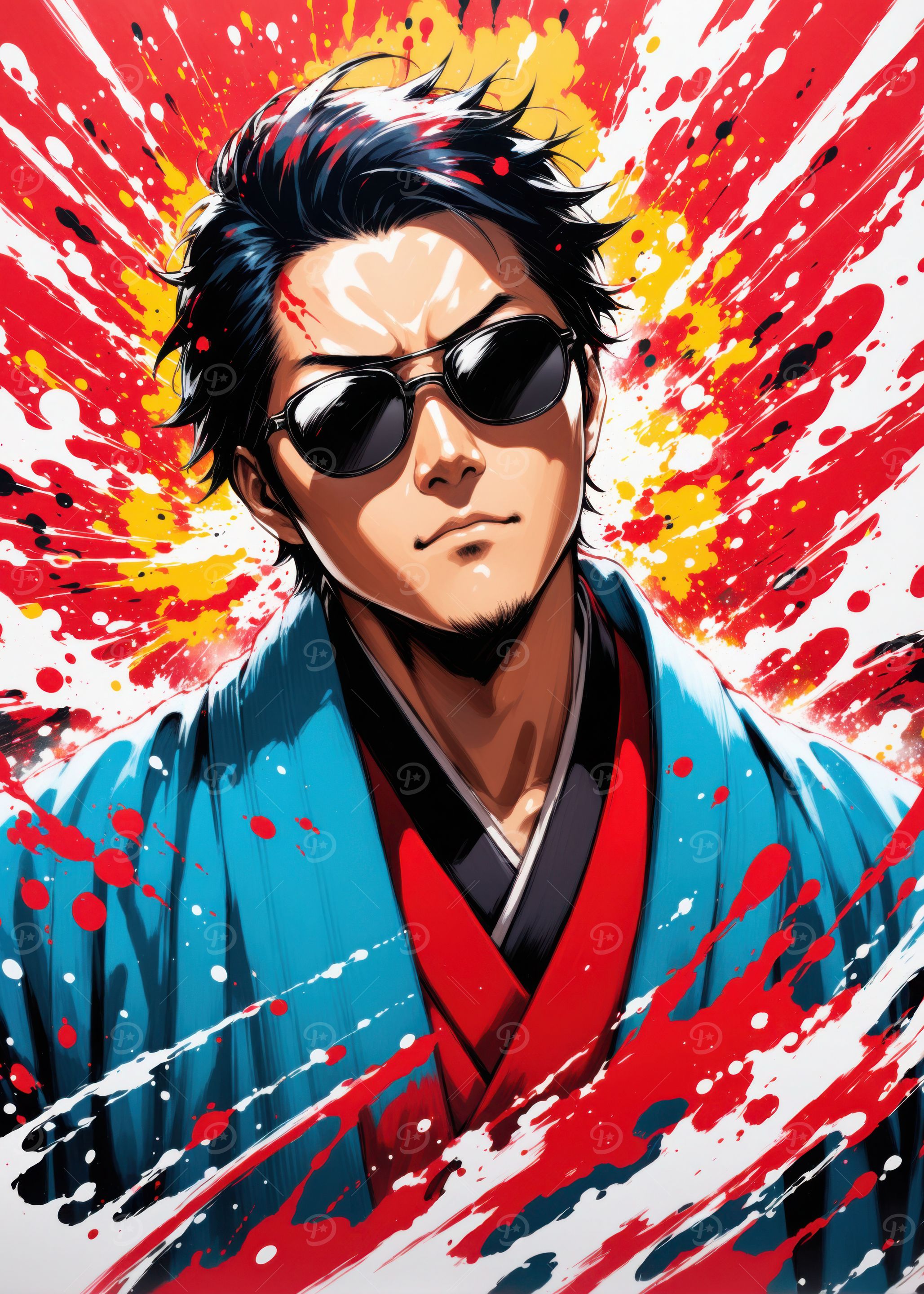 Anime Character with Sunglasses