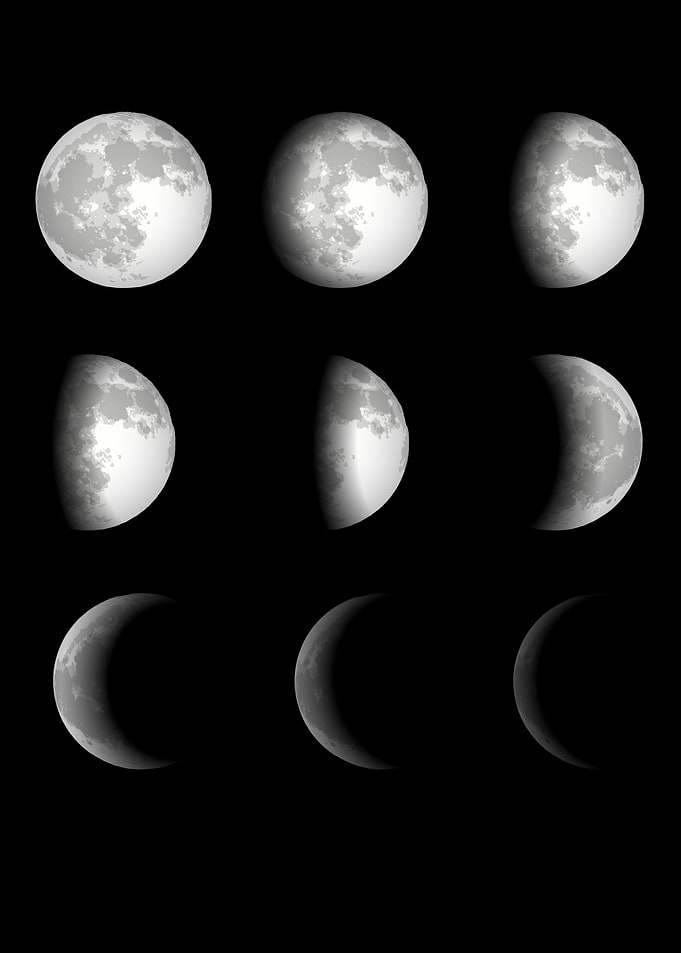 Moon Phases Illustration