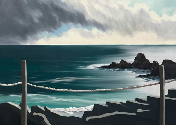 Coastal Landscape with Storm Clouds
