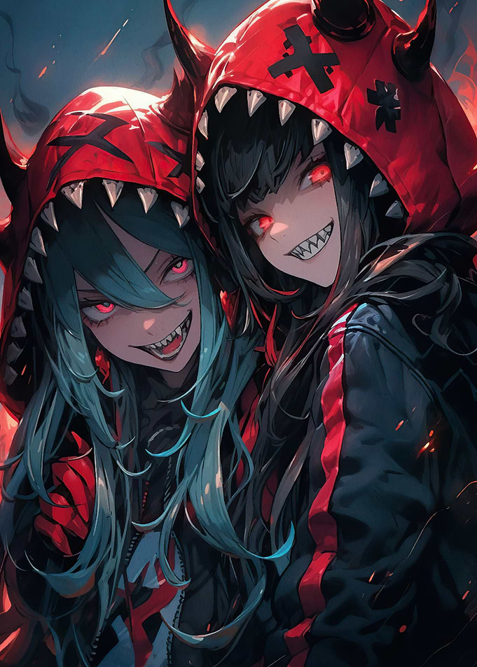 Demon Girl Anime Art