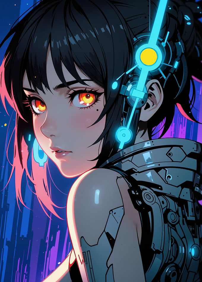 Cyberpunk Anime Girl