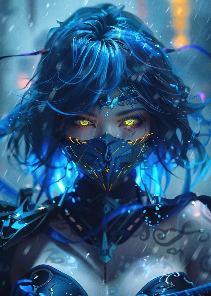 Cyberpunk Female Warrior