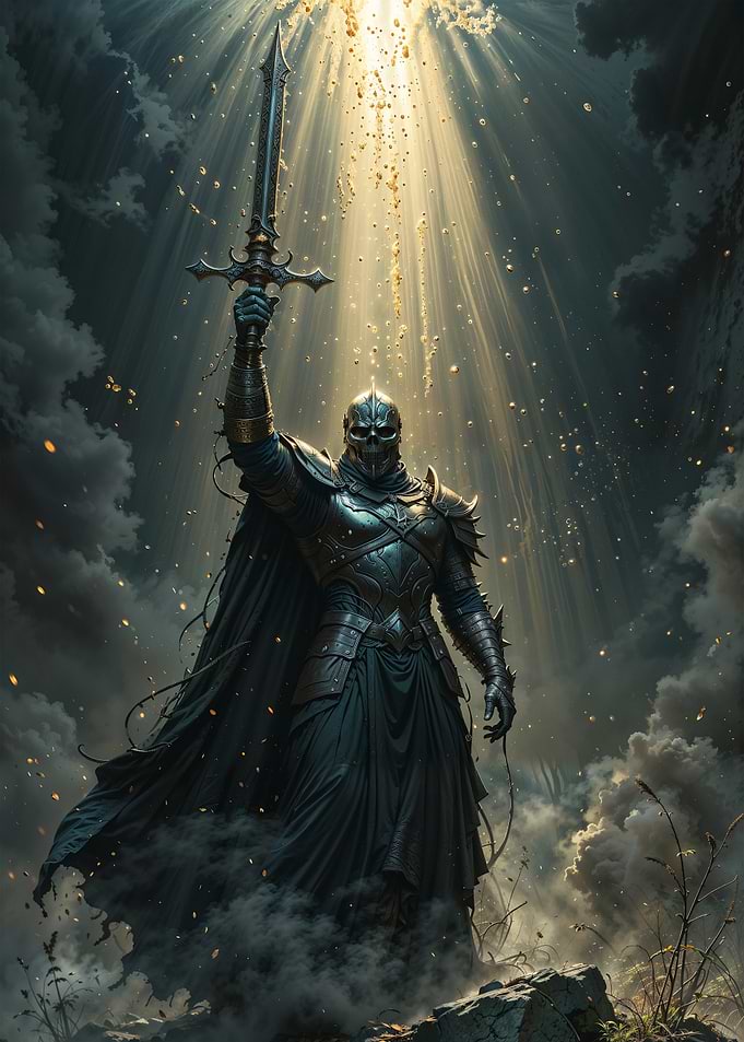 Dark Knight with Sword