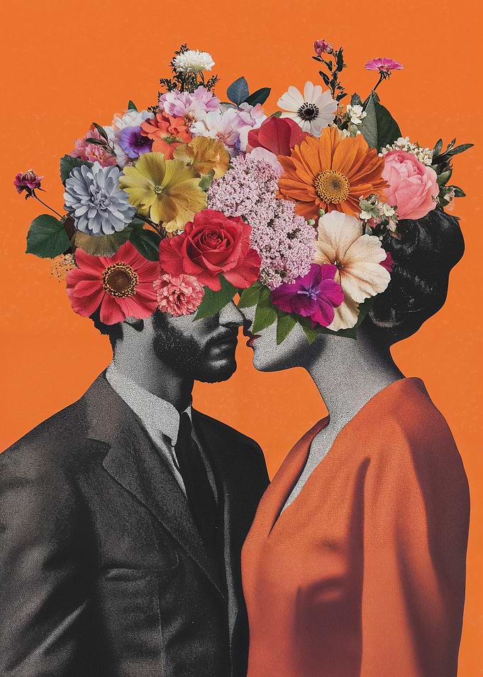 Floral Couple Portrait