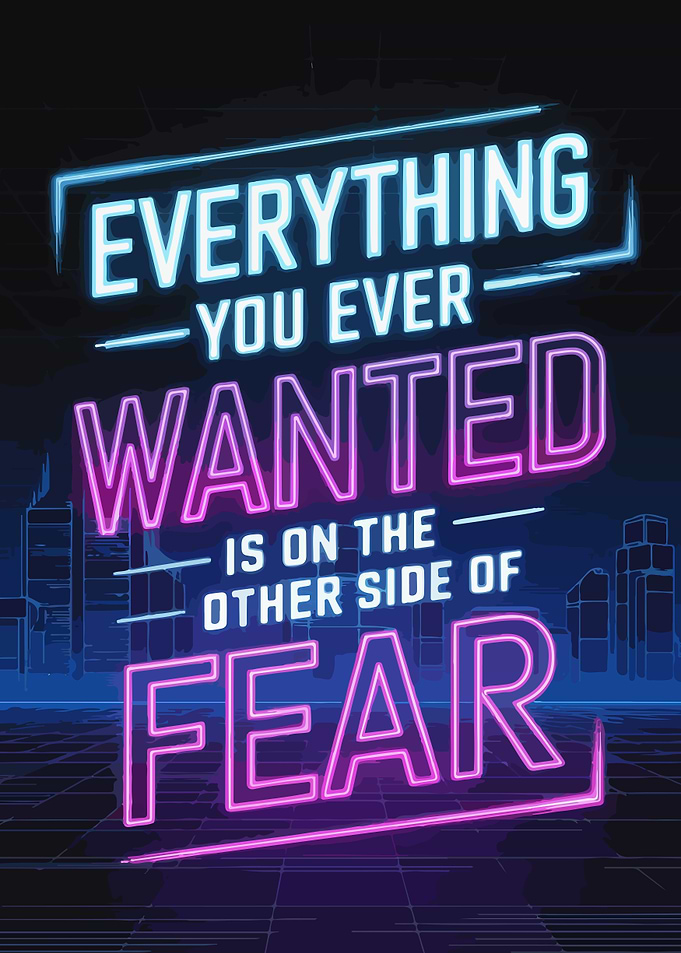 Neon Fear Quote