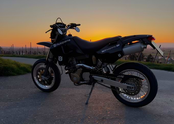 Husqvarna Motorcycle Sunset