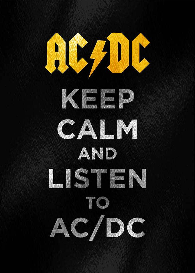 AC/DC Keep Calm Poster