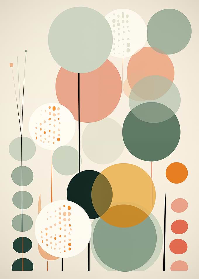 Abstract Circle Art Print