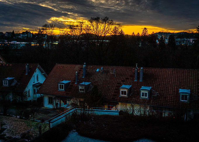 Sunset Over Rooftops
