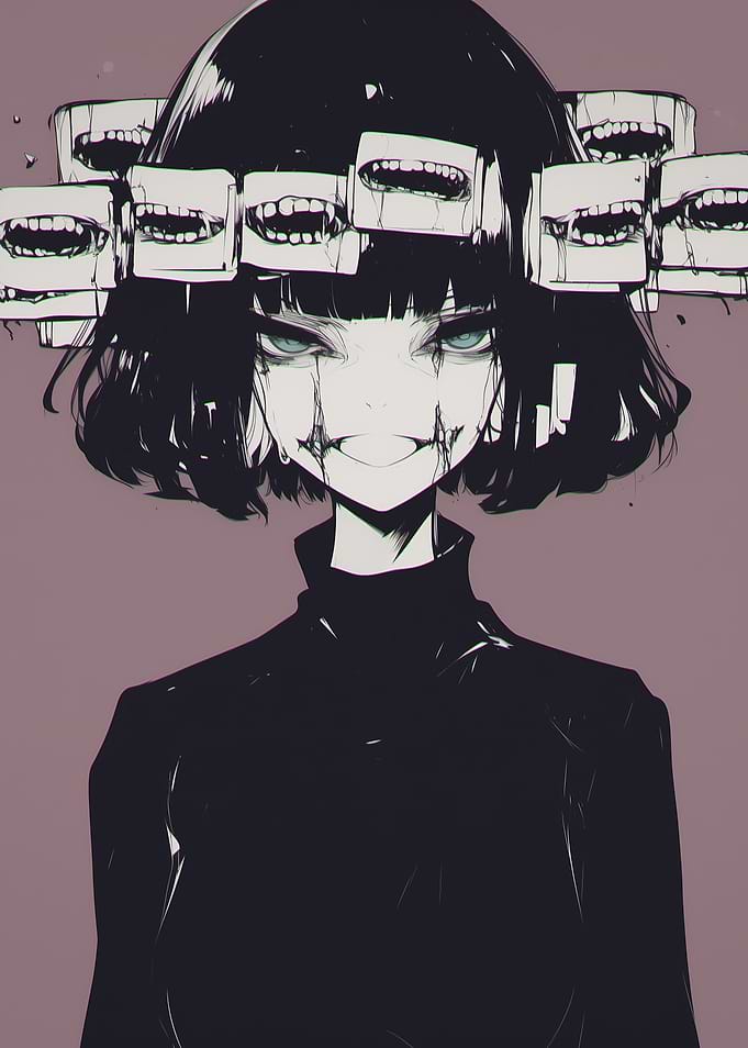 Creepy Anime Girl