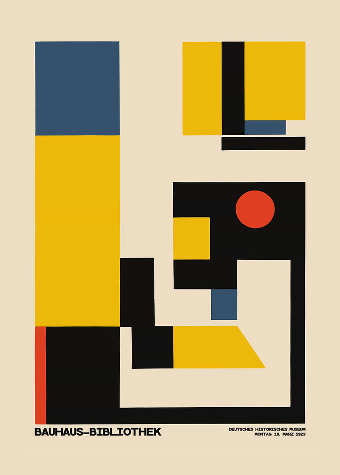 Bauhaus Library Poster