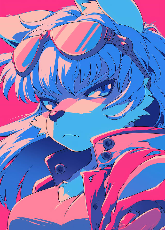 Cyberpunk Furry Girl
