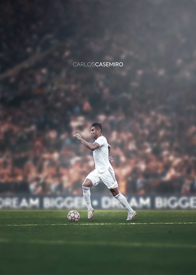 Carlos Casemiro Soccer Action