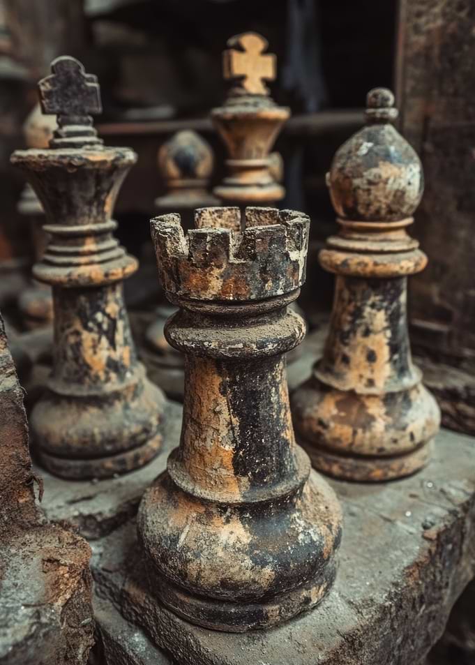Vintage Chess Pieces
