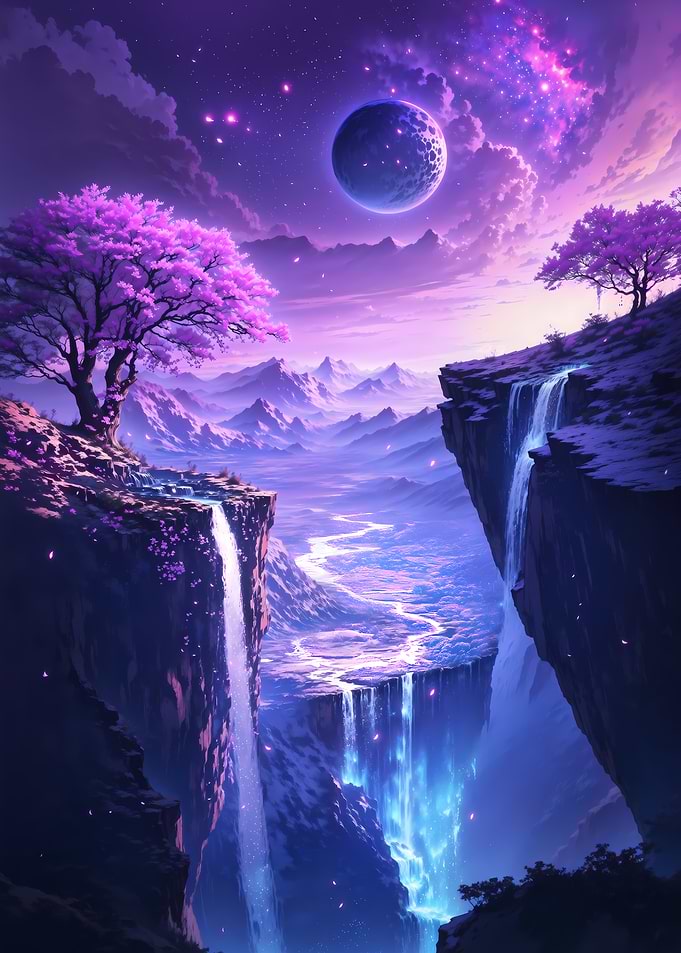 Celestial Cherry Blossoms Cascade