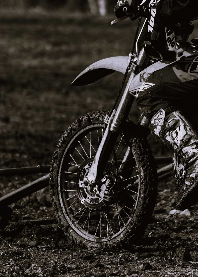 Dirt Bike Close-Up