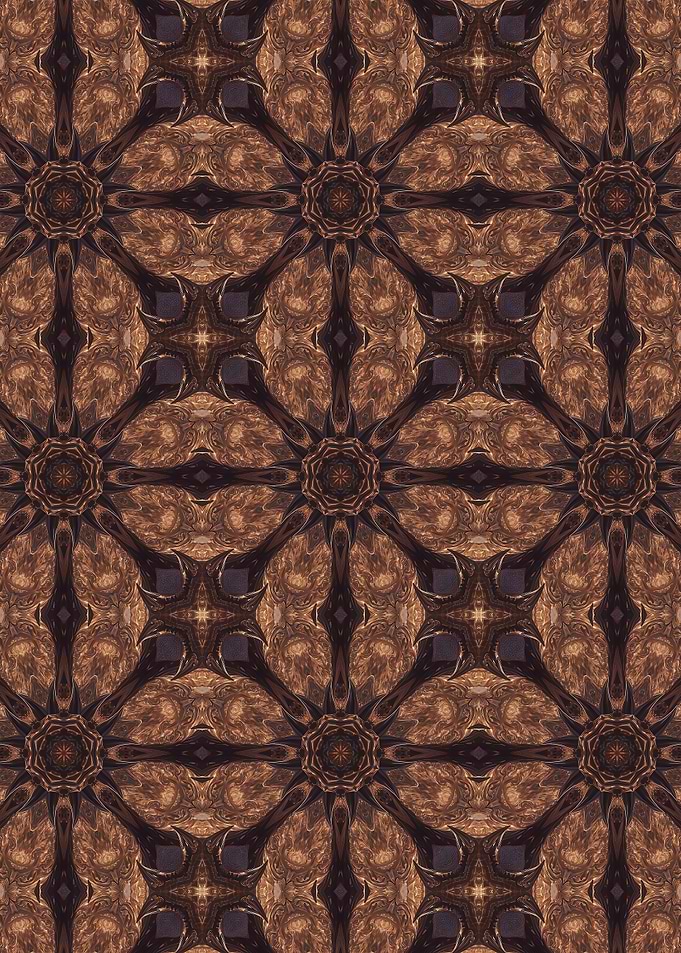 Brown Geometric Pattern
