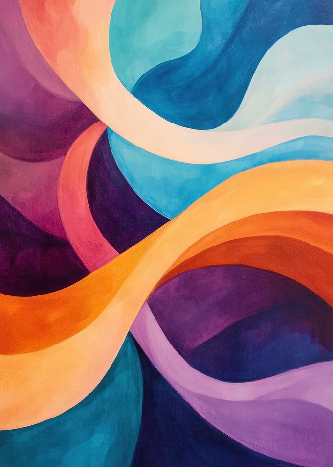 Abstract Watercolor Painting