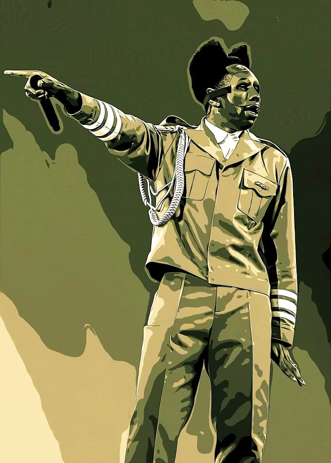 Tyler, the Creator in Military Uniform
