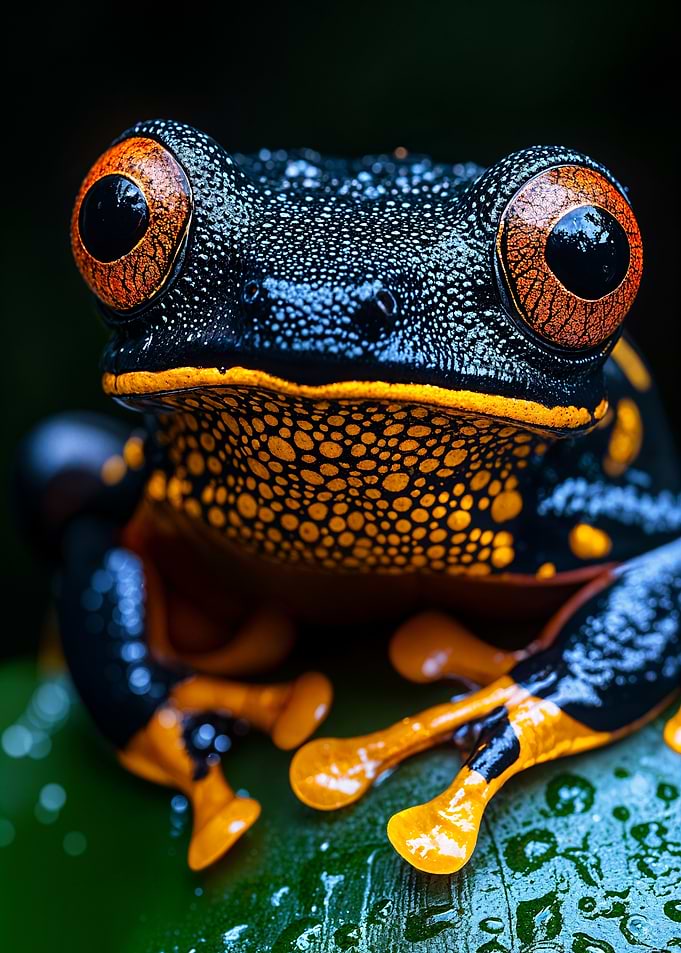 Vibrant Rainforest Frog