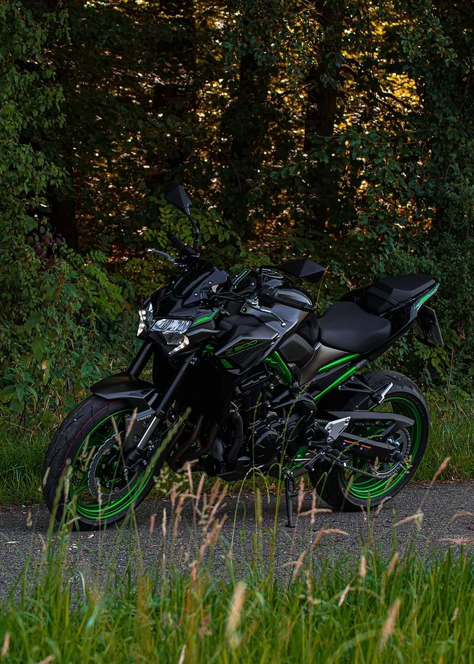 Kawasaki Z900 in Forest