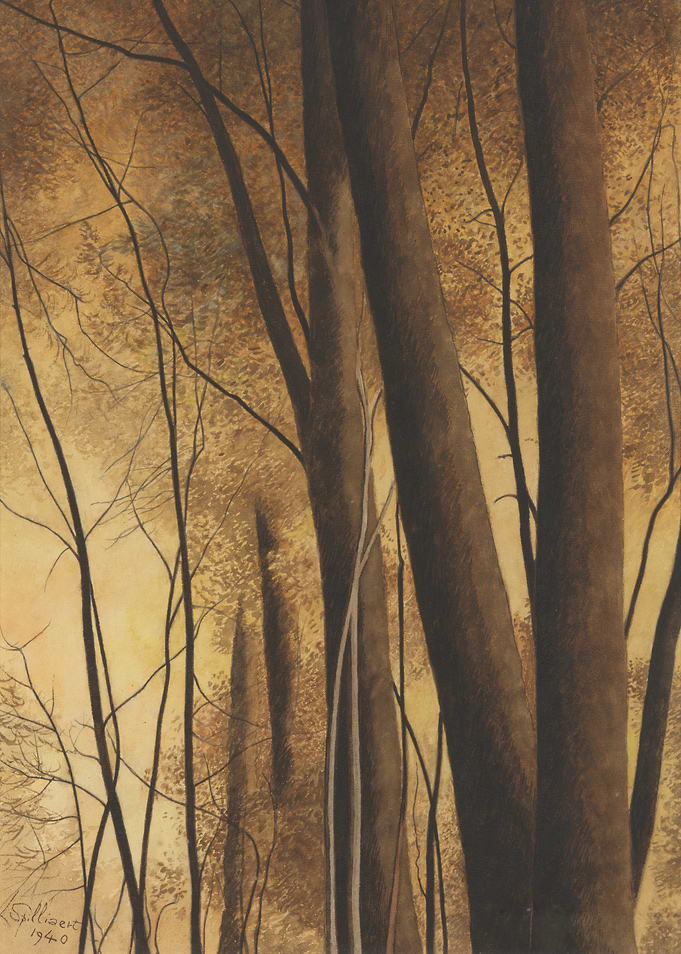 Forest Trees Painting