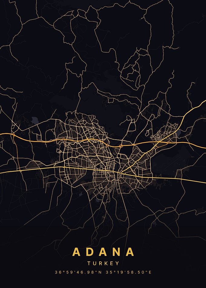 Adana Turkey City Map