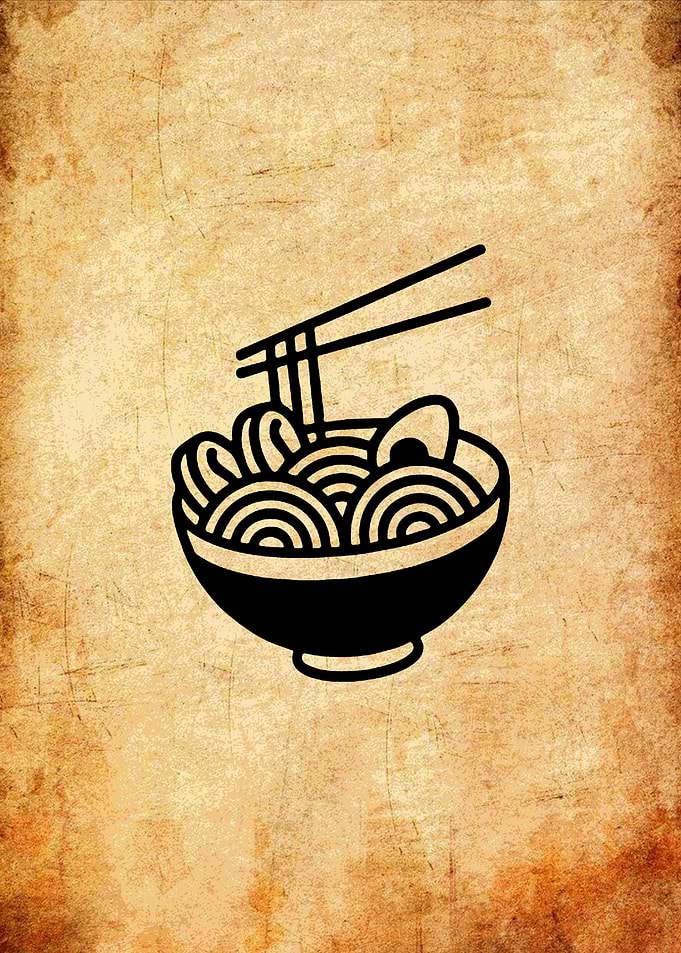 Ramen Noodle Illustration