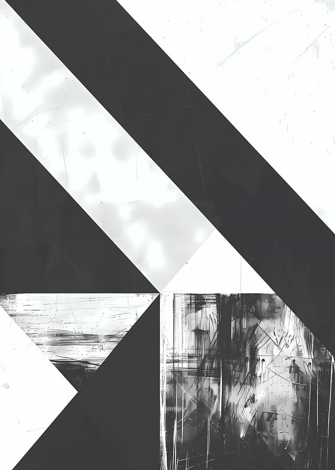Abstract Black and White Art