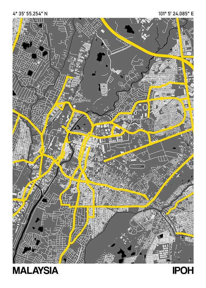 Ipoh City Street Map