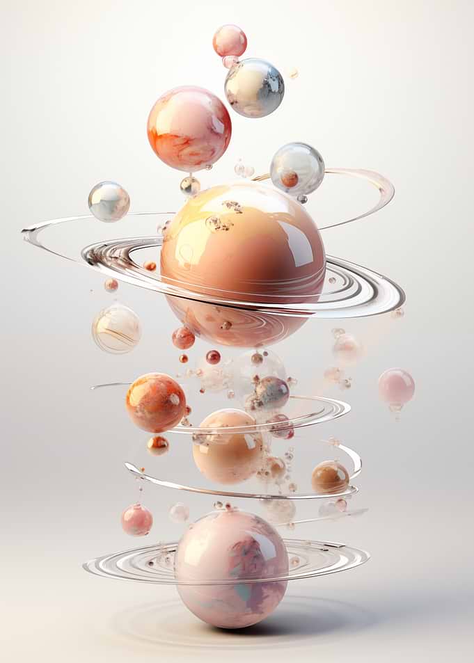 Abstract CPU Sphere Art