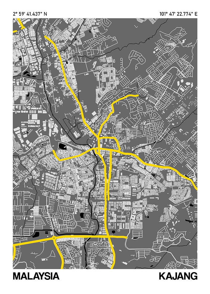 Kajang City Street Map