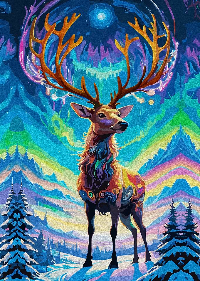 Aurora Stag: Magic in the Night