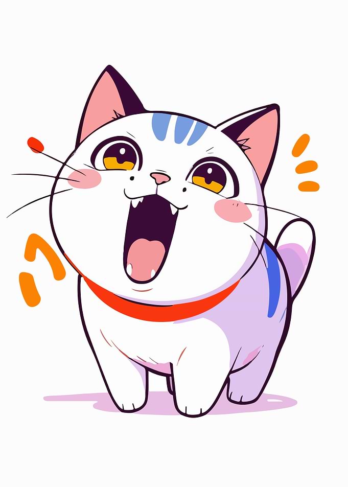 Cute Cartoon Cat