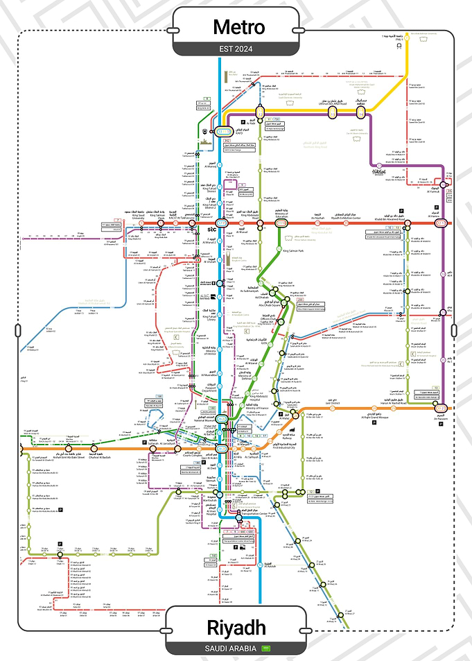 Riyadh Metro Map