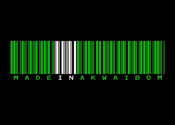 Barcode Art - Made in Akwaibom