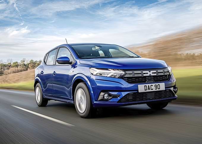 Blue Dacia Sandero