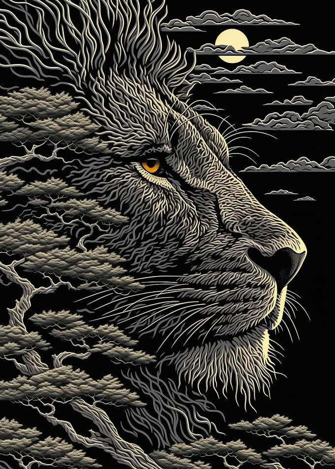 Lion and Tree Fusion