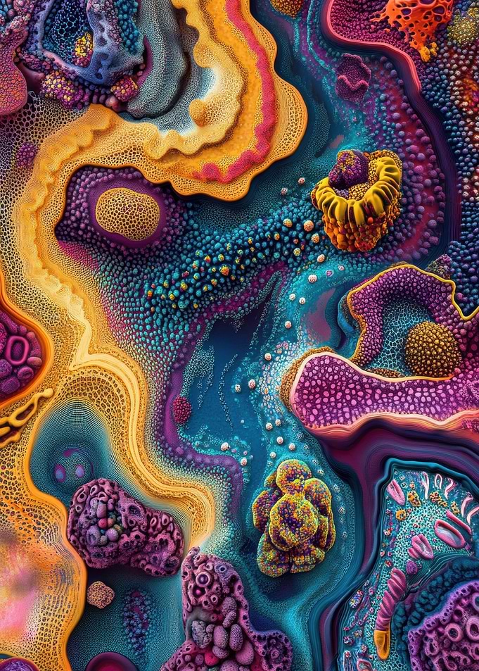 Abstract Coral Reef
