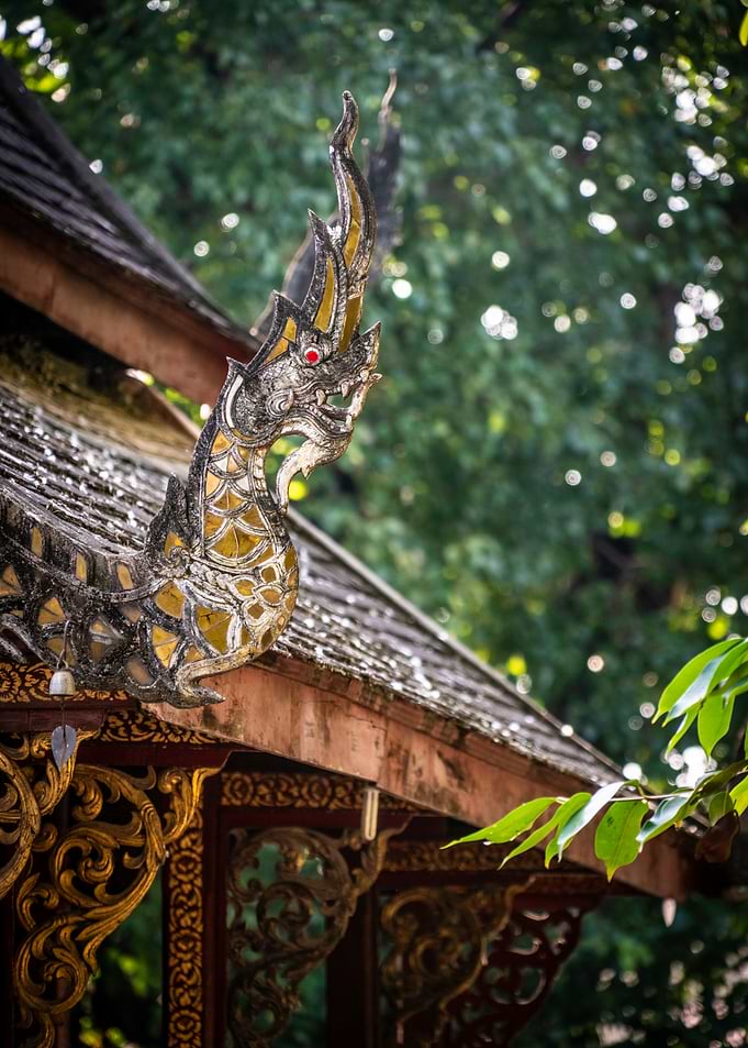 Thai Temple Roof Detail