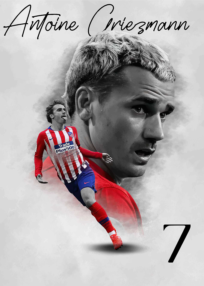 Antoine Griezmann Soccer Poster
