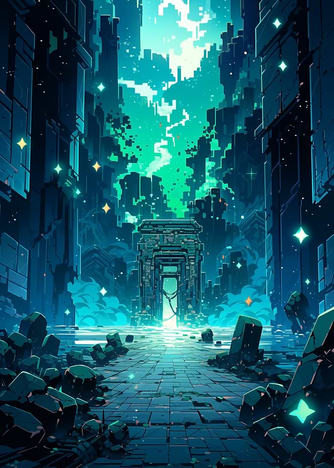 Cyberpunk City Gate