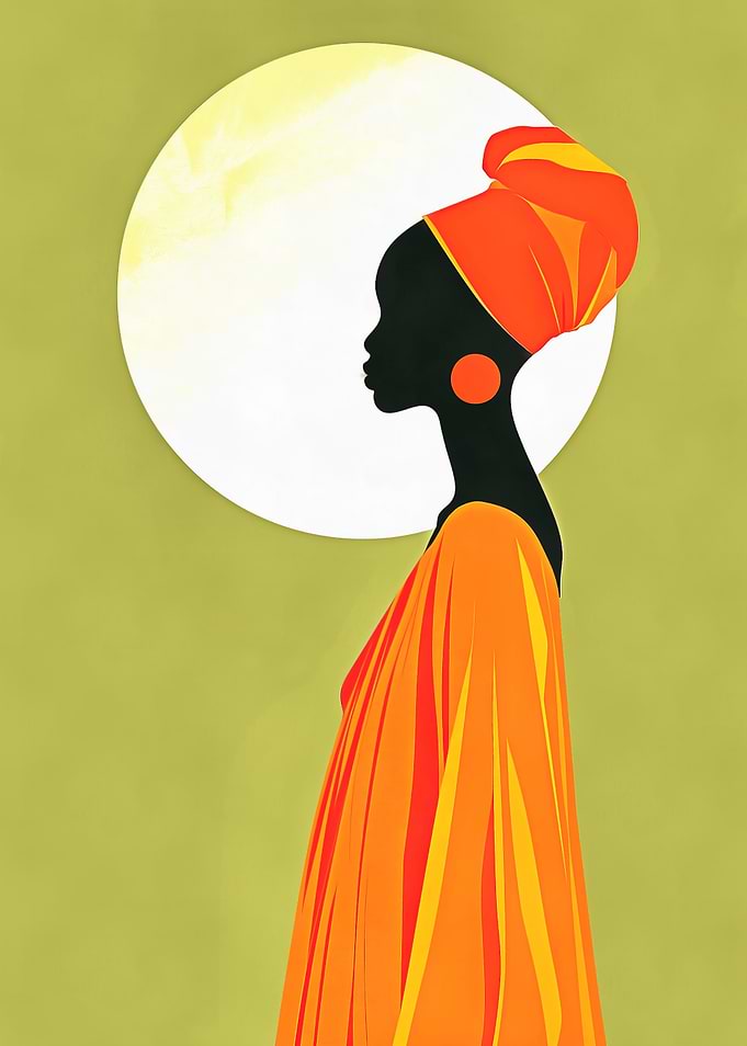 African Woman Silhouette